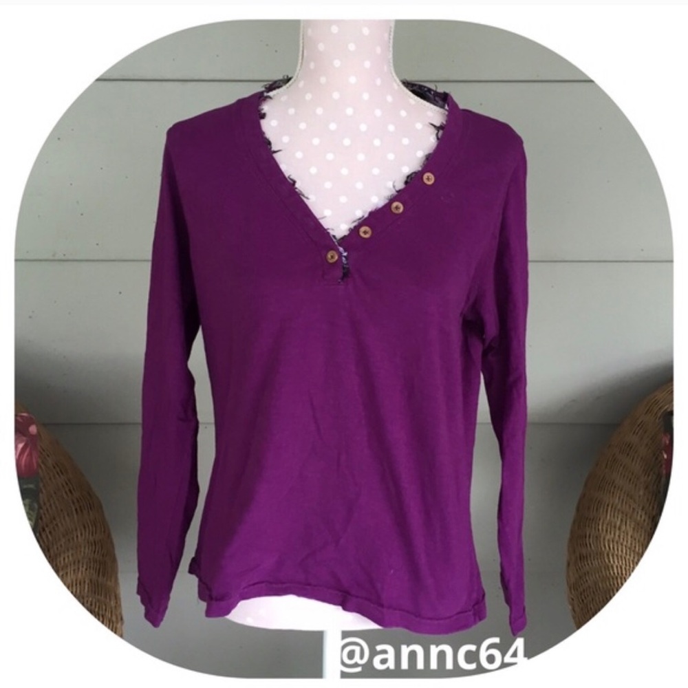 Cruel Purple Long Sleeve Top XL - Picture 2 of 4